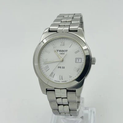 Tissot PR50 Women's Classic Silver Steel White Dial Sapphire 36mm Watch J376/476 - Image 1 of 4