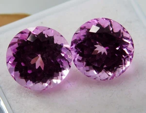 Certified 11.50 Ct Natural Pink Spinel "Pair" Myanmar Full Fire&Lupe CLEAN - Picture 1 of 6