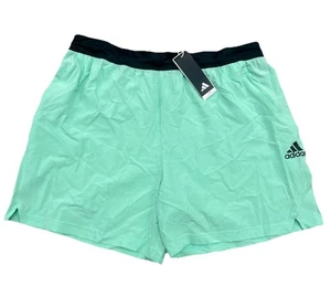 Pantalones Cortos de Entrenamiento Adidas Axis Tejidos 6" Para Hombre Talla XL AEROREADY Bolsillos con Cremallera Verde - Imagen 1 de 10