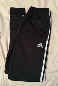 Adidas Track Pants Teen Boys Youth Med black Active Soccer Athleisure Sweats - Picture 1 of 2