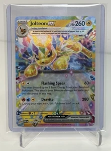 Jolteon EX Holo 030/131 Double Rare SV: Prismatic Evolutions Near Mint Rainbow - Bild 1 von 2