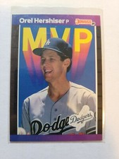 1989 Donruss OREL HERSHISER MVP Card #BC-4 INSERT