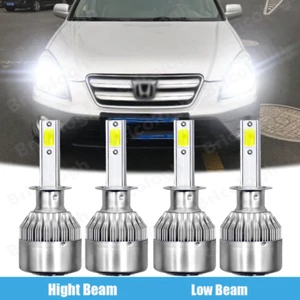 4x C6 LED Headlight High Low Beam Combo 8000K Bulbs For Honda CR-V 2005 2006 CRV - Picture 1 of 12