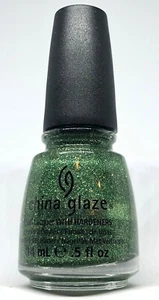 China Glaze Nail Polish THIS IS TREE MENDOUS 1261 Emerald Green Glitter Lacque - Picture 1 of 3