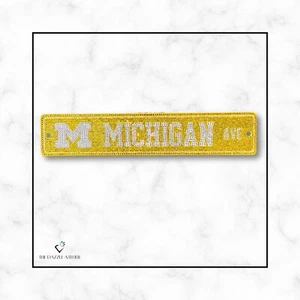 Michigan Ave Wolverines geblendet Schild Kristalle NCAA National Champs Champions - Bild 1 von 5