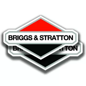 BRIGGS AND STRATTON AUFKLEBER 2 Aufkleber Bogo Antik Auto Fenster Stoßstange - Bild 1 von 1