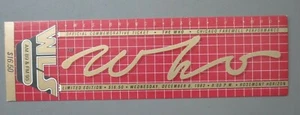 The Who Concert Ticket Rosemont Horizon December 8, 1982 MINT CONDITION ! - Picture 1 of 1