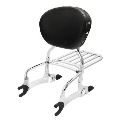 Backrest Sissy Bar & Luggage Rack Fit For Indian Chieftain Limited 2017-24 - Image 1 of 4