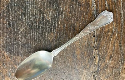 Antigua cucharadita esterlina Gorham Vine 1910 5 en punto mono ¡DULCE! Foto 1 de 4