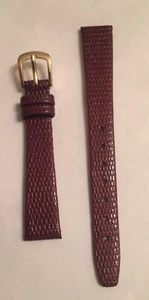 Hadley Roma Women LS706 13R Lizard Grain Brown 13mm Fine Quality Watch Bands - Picture 1 of 3