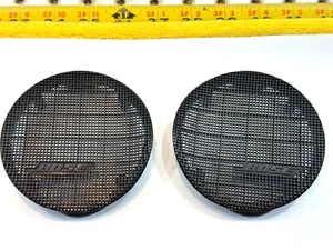 Genuine Mercedes BOSE 94-02 R129 behind seat L & R small speaker BLACK 2 Covers - Picture 1 of 22