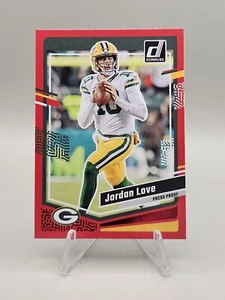 2023 Panini Donruss - Press Proof Red #110 Jordan Love 💥 Green Bay Packers - Bild 1 von 2