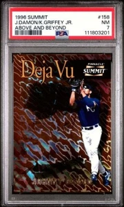 Johnny Damon / Ken Griffey Jr. 1996 Pinnacle Summit Above and Beyond #158 PSA 7 - Foto 1 di 2