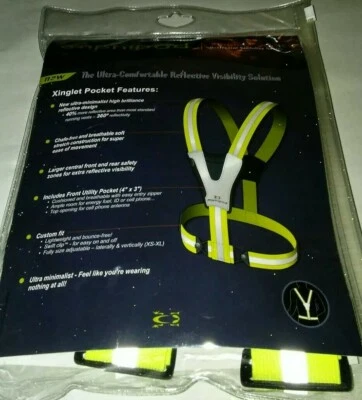 Amphipod Xinglet Pocket Reflective Visibility Series Item #448 Neon Yellow/Green - Image 1 of 4
