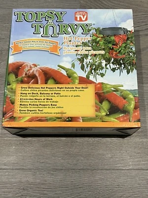 NUEVA maceta Topsy Turvy boca abajo pimienta caliente como se ve en la televisión Foto 1 de 3