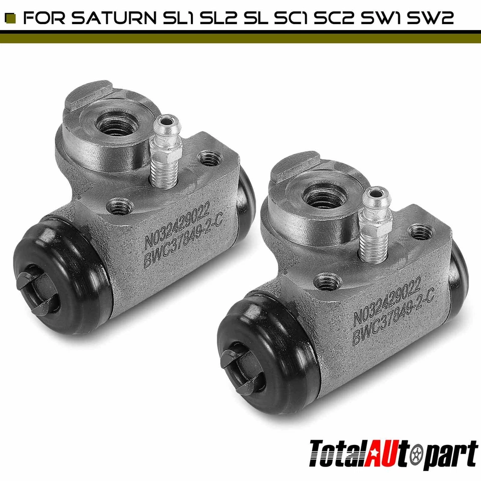 2x Cilindro de rueda de freno de tambor para Saturn SL1 SL2 SL 1991-2002 SC1 SC trasero derecho y derecho Foto 1 de 4