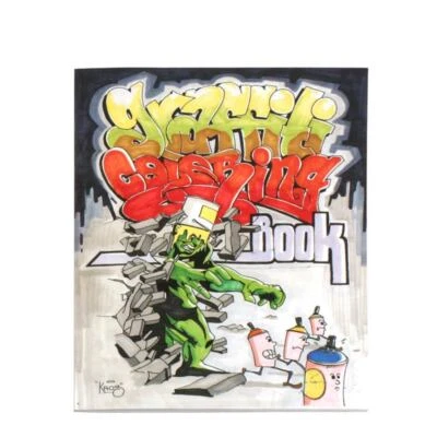 Graffiti Coloring Book Pop Streetart Libro per Bambini Colorare Stile Adolescente - Immagine 1 di 4