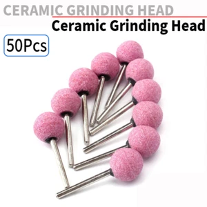 50Pcs Mix Ceramic Grinding Stone Head Set Polishing Wheel Tool For Drill Rotary - Picture 1 of 6