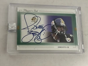 Jerome Bettis 1999 mazo superior SP auténtica tinta de jugador tarjeta automática Steelers corte - Imagen 1 de 3