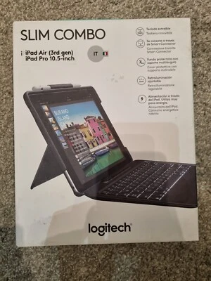 Logitech Slim Combo Ipad Air  3rd Gen Ipad Pro 10.5 Inch Italian 920-008445 - Image 1 of 4
