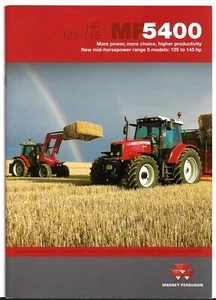 Massey Ferguson MF 5400 Series 125-145 HP Tractors 2009-2010 UK Market Brochure - Picture 1 of 2