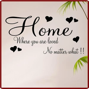 FAMILY WALL ART STICKER QUOTE DECALS HOME DECOR WORDS PHRASES SAYINGS DIY N155 - Picture 1 of 7