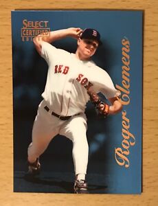 1996 SELECT CERTIFIED BASEBALL CERTIFIED BLUE ROGER CLEMENS BOSTON RED SOX