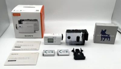 Sony HDR-AS300R Digital HD Video Camera Recorder Action Cam White Used Japan - Image 1 of 4