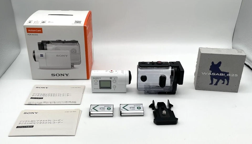 Sony HDR-AS300R Digital HD Video Camera Recorder Action Cam White Used Japan - Image 1 of 4