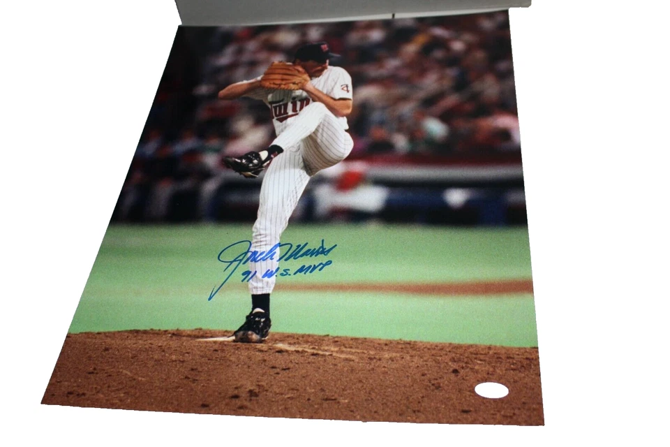 MINNESOTA TWINS JACK MORRIS SIGNED AUTOGRAPHED 16X20 PHOTO 1991 WS MVP JSA - Image 1 of 1