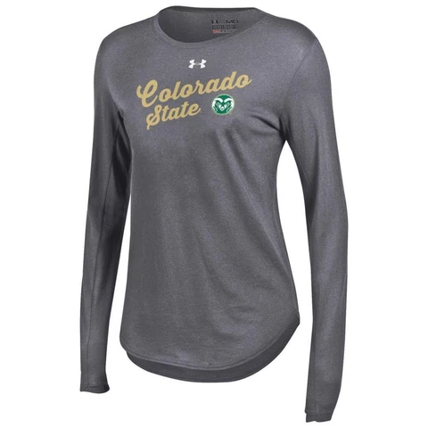 Women's Long Sleeve Colorado State Rams Under Armour Baseball Tee Cover