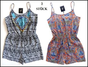 2x Strand Jumpsuit Damen Overall 36 S Einteiler Playsuit Shorts Primark NEU - Bild 1 von 11