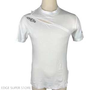 Y-3 Adidas Yohji Yamamoto Y3 2016 Runway White Where Am I Cut Out T Shirt Small - Picture 1 of 10