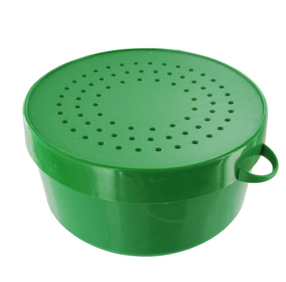 JENZI Madendose | Wurmdose | Lebendköder | 0,4l | Sicherheitsdeckel | Neu - Bild 1 von 1