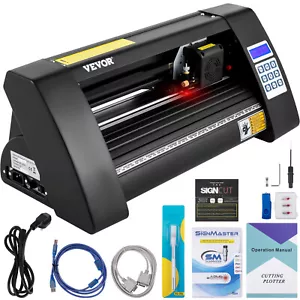 VEVOR Plotter per Taglio Semiautomatico per Vinile da 375 mm Luce Guida a LED - Foto 1 di 12