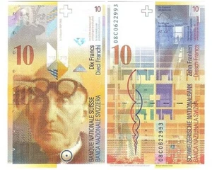 Switzerland - 10 Francs 2008 UNC P. 67c1 Lemberg-Zp - Picture 1 of 1