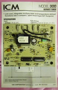 ICM AMARA ICM300C Defrost Timer Model 300 ICM300 - Picture 1 of 2