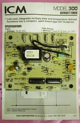 ICM AMARA ICM300C Defrost Timer Model 300 ICM300 - Image 1 of 2