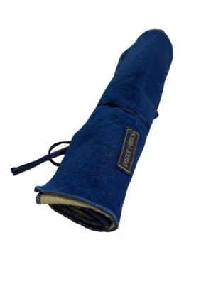 Rollo de almacenamiento de cubiertos VOGUE FORKS plateado antideslustre 8 ranuras azul 8 X 13,5 Foto 1 de 4