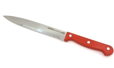 Cuchillo rebanador GINSU Kiso 8" rojo apto para lavavajillas hoja de acero inoxidable  Foto 1 de 3