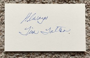Tim Talton signed card - A's debut 1976