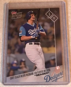 2017 TOPPS NOW #PW-67 COREY SEAGER WEARS "SEAGER" FOR MLB PLAYERS WEEKEND - Picture 1 of 2