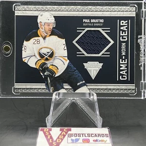 11/12 Panini Titanium - PAUL GAUSTAD GAME-WORN GEAR JERSEY RELIC #33 - Picture 1 of 3
