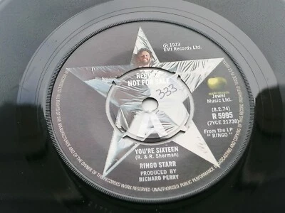RINGO STARR  1973  UK 45 YOU'RE SIXTEEN  APPLE DEMO   R 5995 1 G 1 G - Image 1 of 4