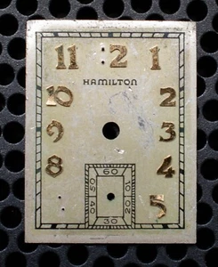 Hamilton 982 Zifferblatt 24,2x18,4mm Teile, Reparatur - Bild 1 von 2