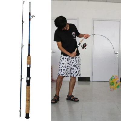 Twinfish Saltwater Rod 6' 10-35lb Spinning Boat Trolling Fishing Rod Fiberglass - Image 1 of 4