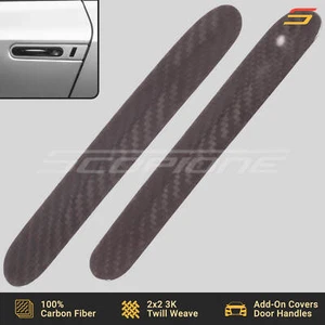 Scopione Carbon Fiber Exterior Door Handle Covers Trim for Nissan 08-24 GTR R35 - Picture 1 of 6