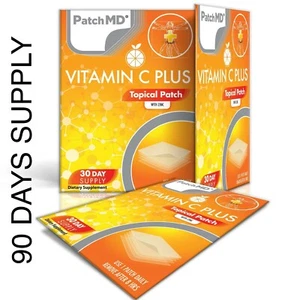 90 Day Supply Original PatchMD Vitamin C Plus ZINC Topical Patch 90 Patches - Picture 1 of 5
