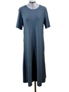 Eileen Fisher dunkelgrünes Stretch T-Shirt Kleid, M - Bild 1 von 6