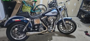 2-1 Exhaust Harley-Davidson Pipes Muffler  FitS Dyna FXD Superglide 99-17 - Picture 1 of 24